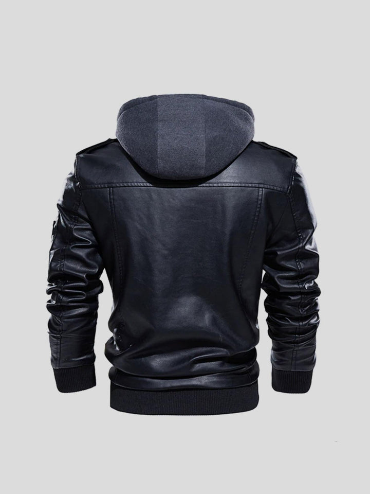 Edem – Lederjacke Mit Reißverschlusstaschen