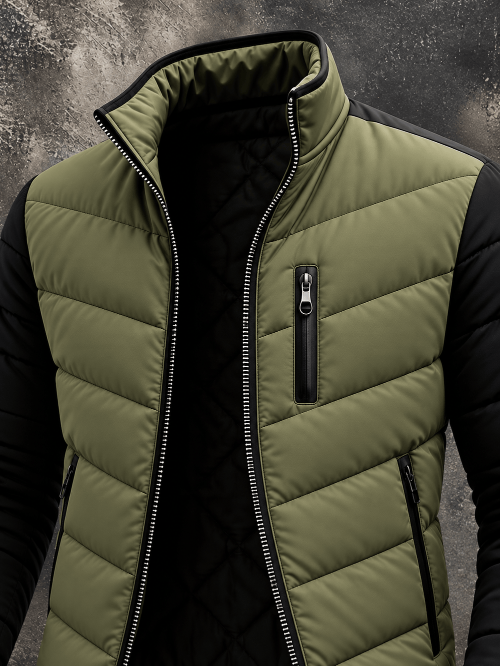 Haraldur - Daunen Jacke Mit Reißverschluss