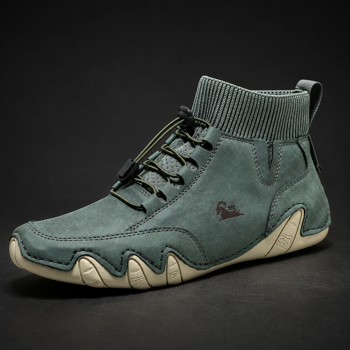 Tuncer – Turnschuh Aus Leder mit Schnürung