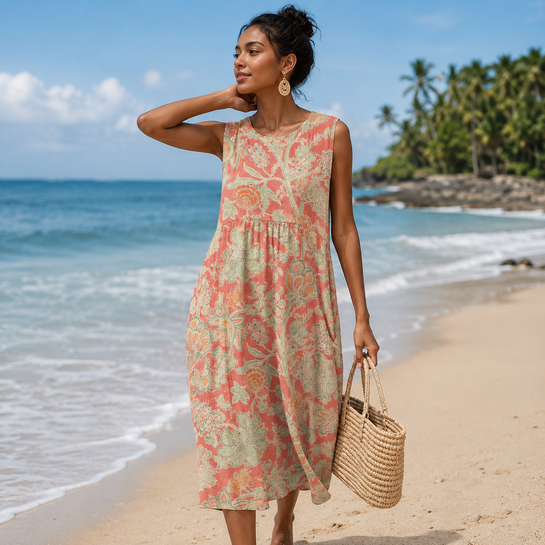 Kary - Ärmelloses Sommerkleid Mit Print