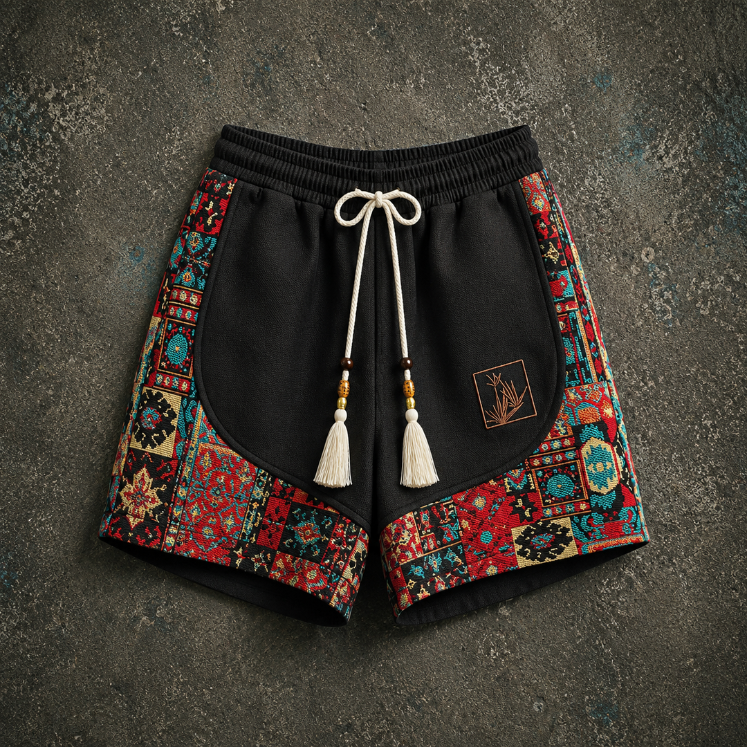 Haren - Shorts Im Boho-Stil Mit Elastischem Bund