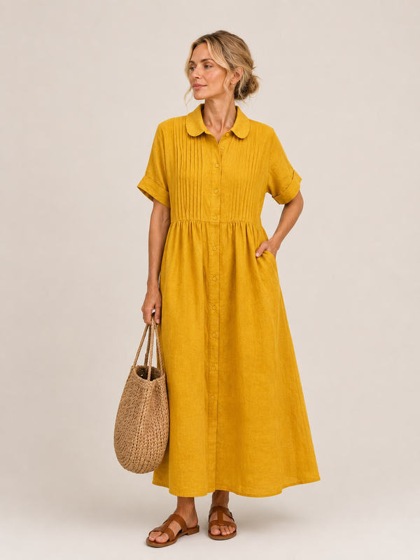 Anjali – Sommerhemd Midi Kleid