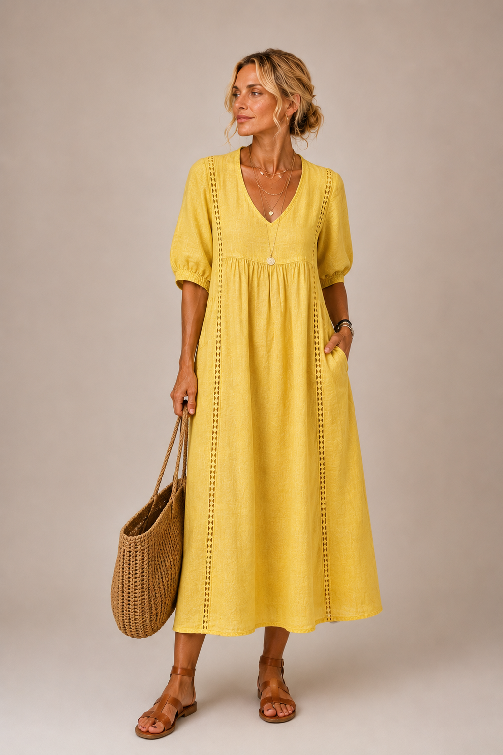 Keresa - Sommer Midi Kleid