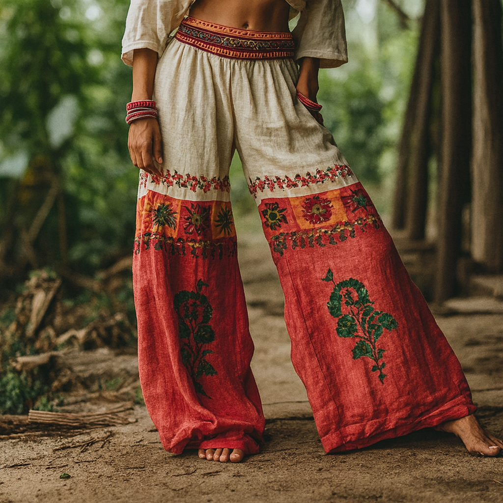 Gladys – Bequeme Yoga Hose im Bohemian Stil