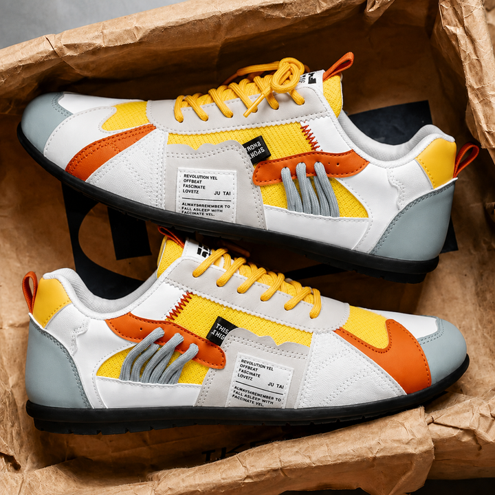Reinders – Patchwork Turnschuh mit Schnürung