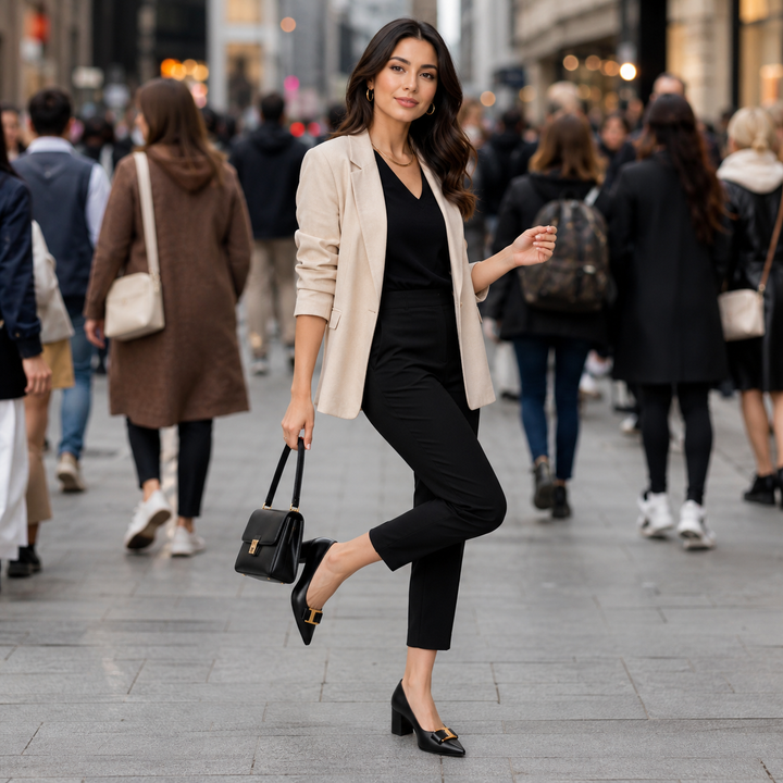 Hadeel - Schuhe MIT Spitzer Zehenpartie Blockabsatz Und Schleifenschnalle