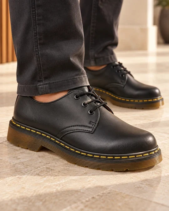 Nyklas – Derby Schuhe Zum Schnüren mit Kontrastfarbenen Sohlennähten