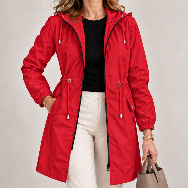 Jenevy - Leichte Wasserdichte Jacke Mit Kapuze