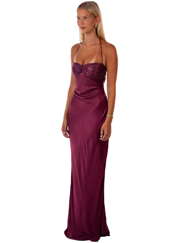 Nilysha – Elegantes, ärmelloses Maxikleid