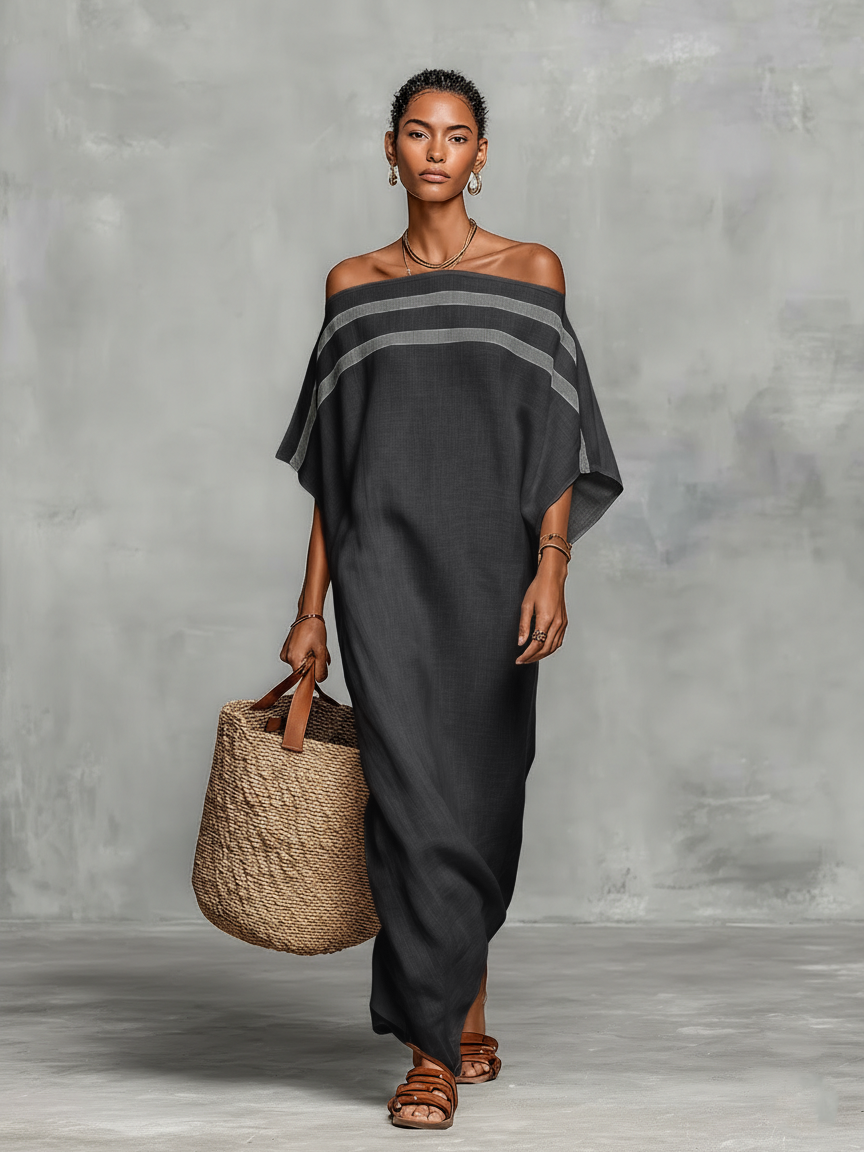 Vilina – Minimalistisches Maxikleid Aus Leinen