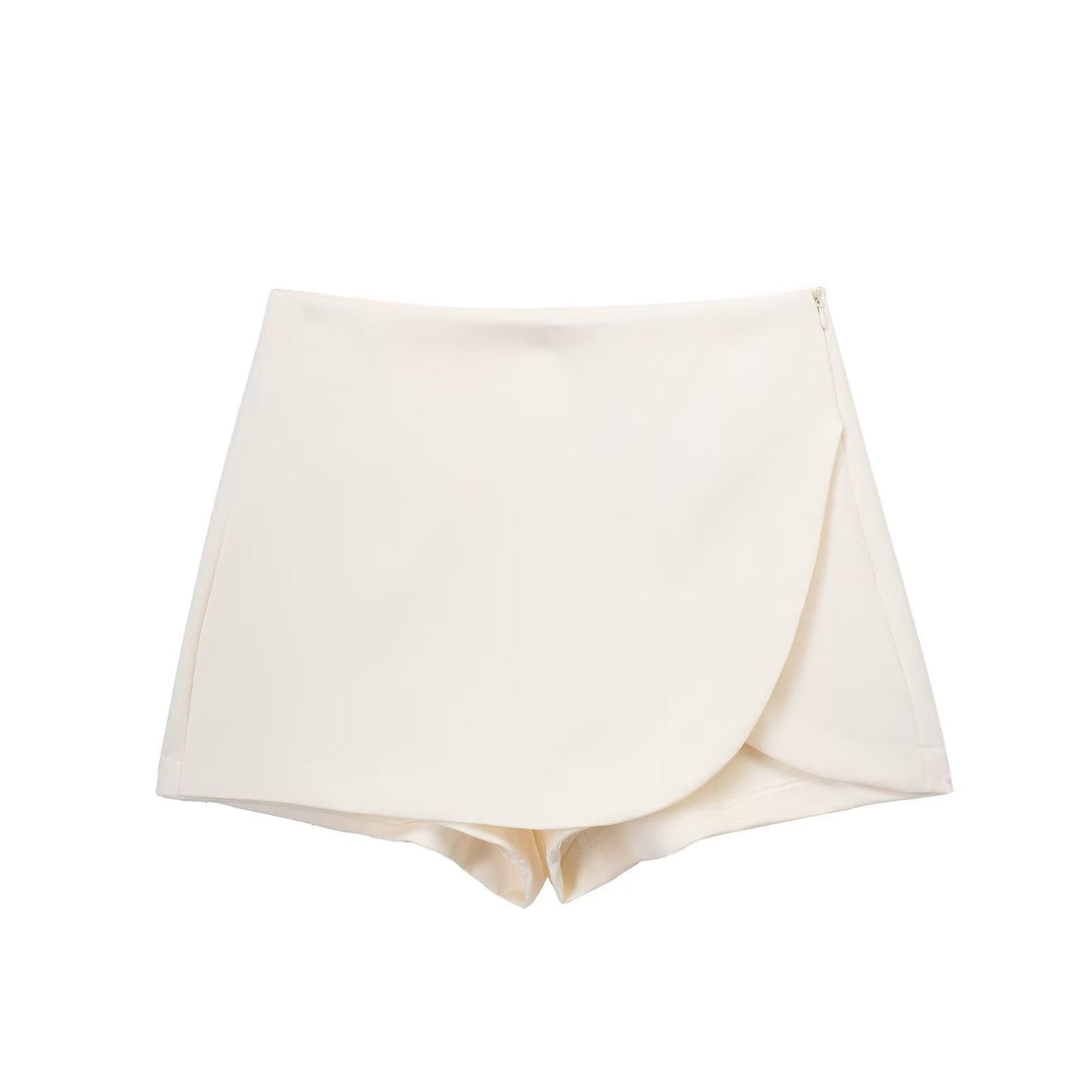 Shavina – Mini-Skort Mit Hoher Taille Und Wickeloptik