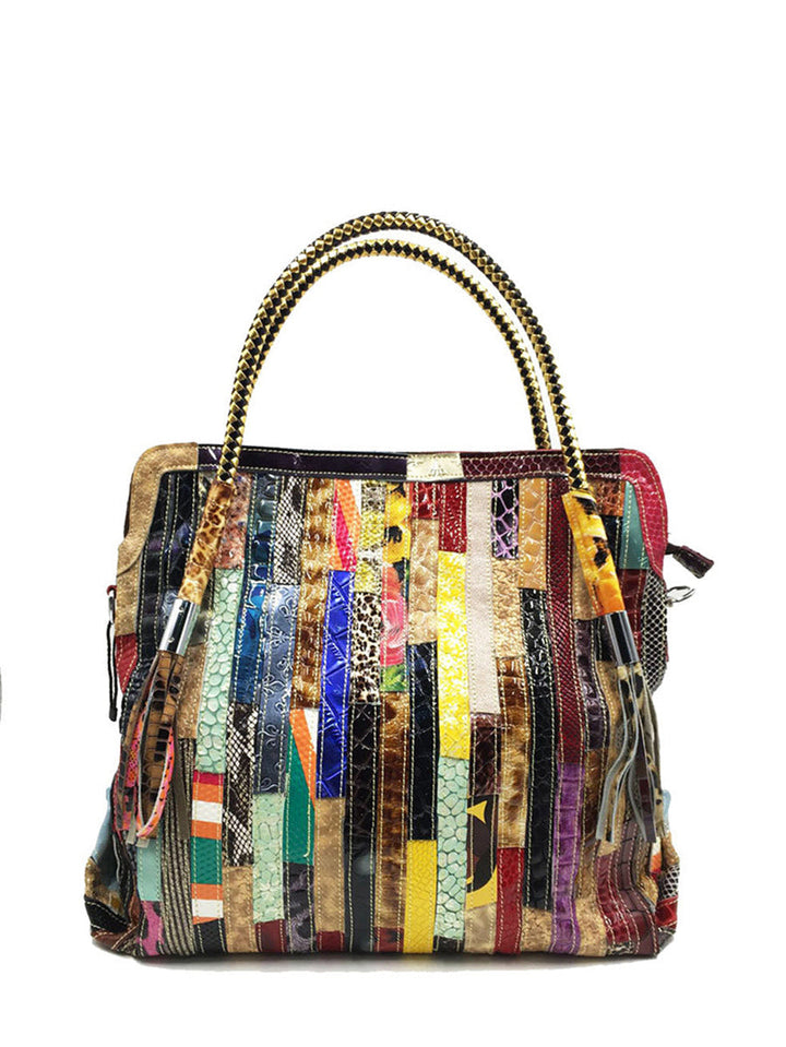 Mishahna - Modische Farbenfrohe Handtasche im Western Stil