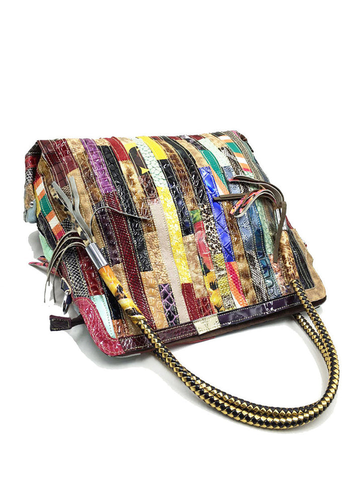 Mishahna - Modische Farbenfrohe Handtasche im Western Stil