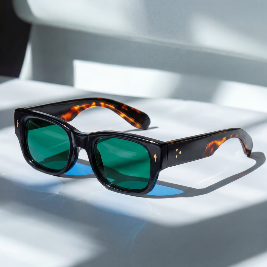 Milo – Sonnenbrille mit Quadratischem Rahmen und Getönten Gläsern