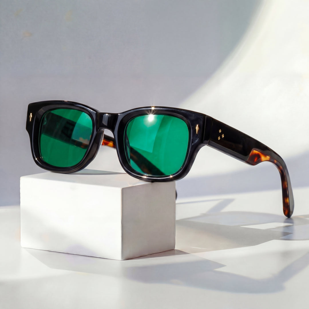Milo – Sonnenbrille mit Quadratischem Rahmen und Getönten Gläsern