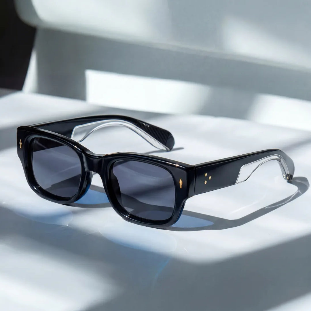 Milo – Sonnenbrille mit Quadratischem Rahmen und Getönten Gläsern