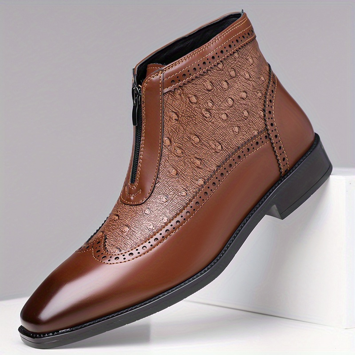 Butler – Lederstiefel Mit Reißverschluss