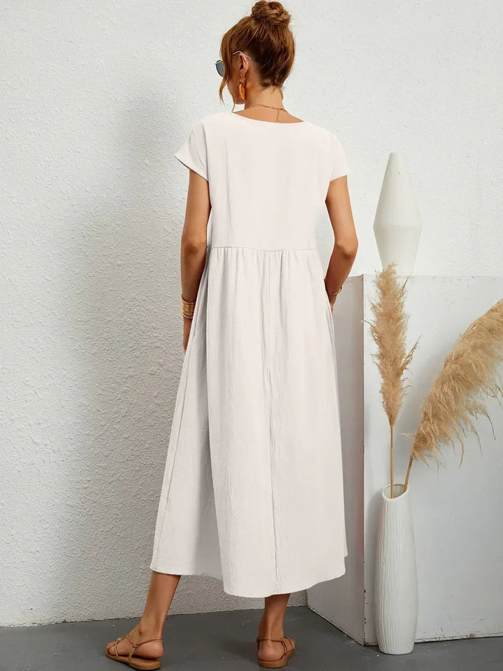 Neila – Oversized Maxikleid mit Tasche