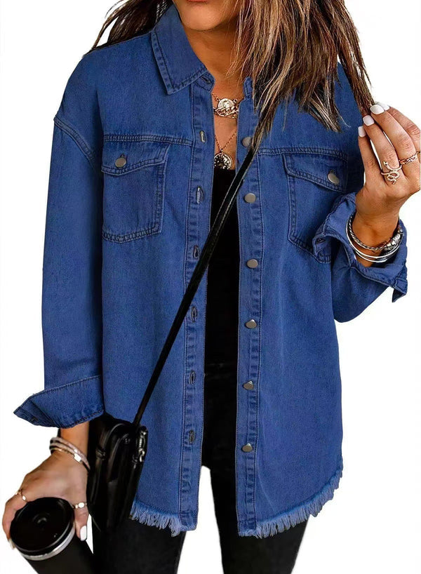 Kahlia – Langärmelige Jeansjacke