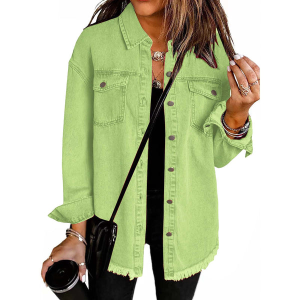 Kahlia – Langärmelige Jeansjacke
