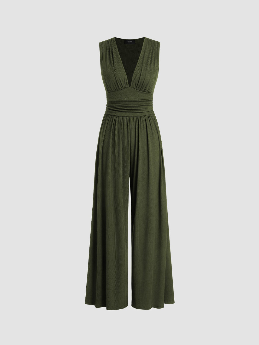 Donna - Schicker ärmelloser Jumpsuit Mit Weitem Hosenbein