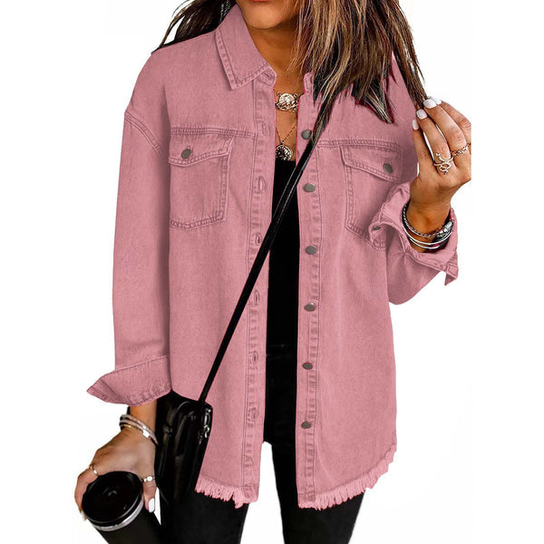 Kahlia – Langärmelige Jeansjacke