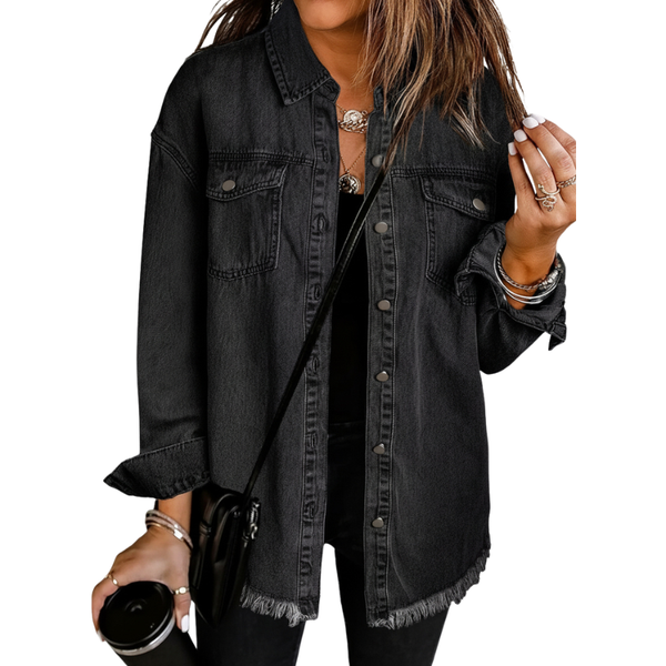 Kahlia – Langärmelige Jeansjacke