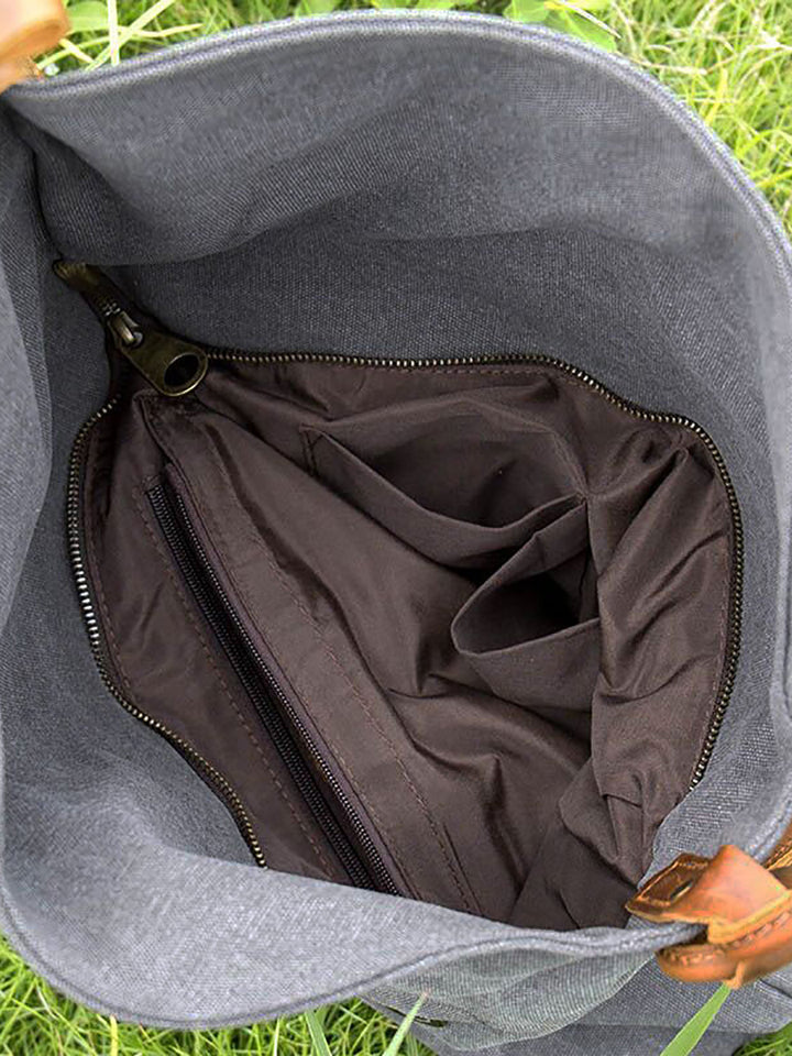 Liraine – Umhängetasche Aus Canvas Und Leder