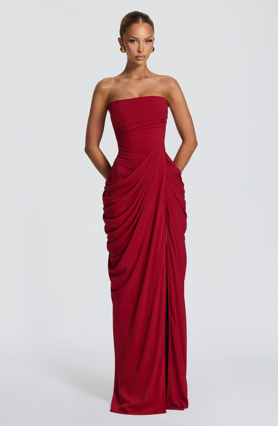 Narja – Trägerloses Maxikleid
