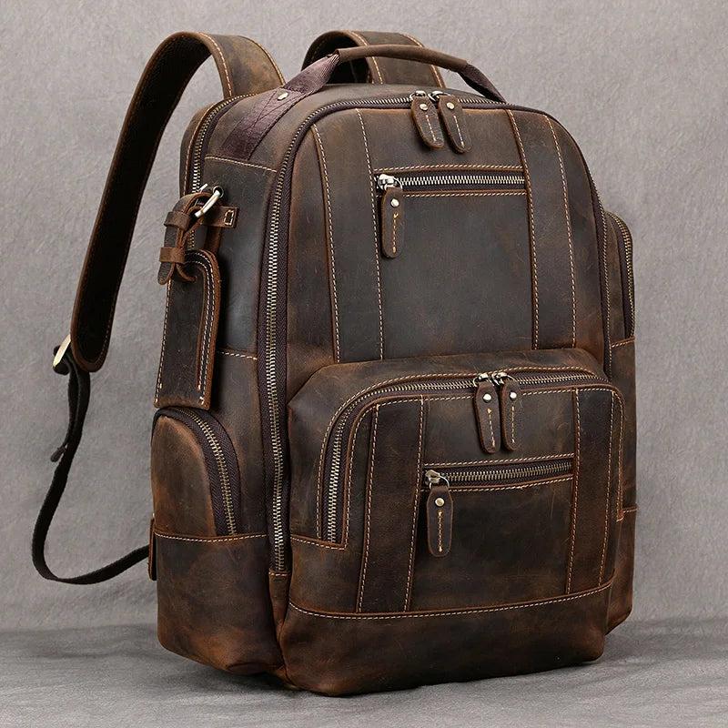 SummitCarry – Vintage Reiserucksack Aus Rindsleder