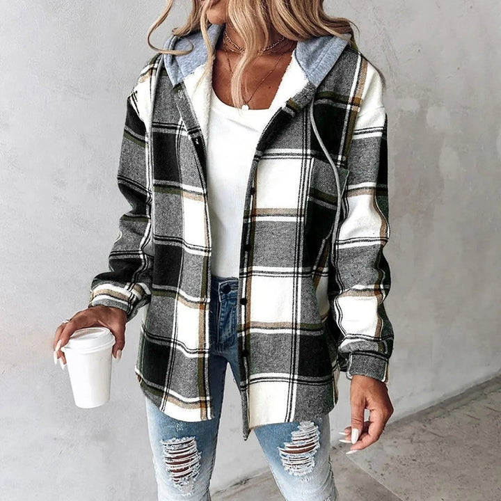 Gaynor – Jacke mit Karomuster Und Kapuze mit Kordelzug