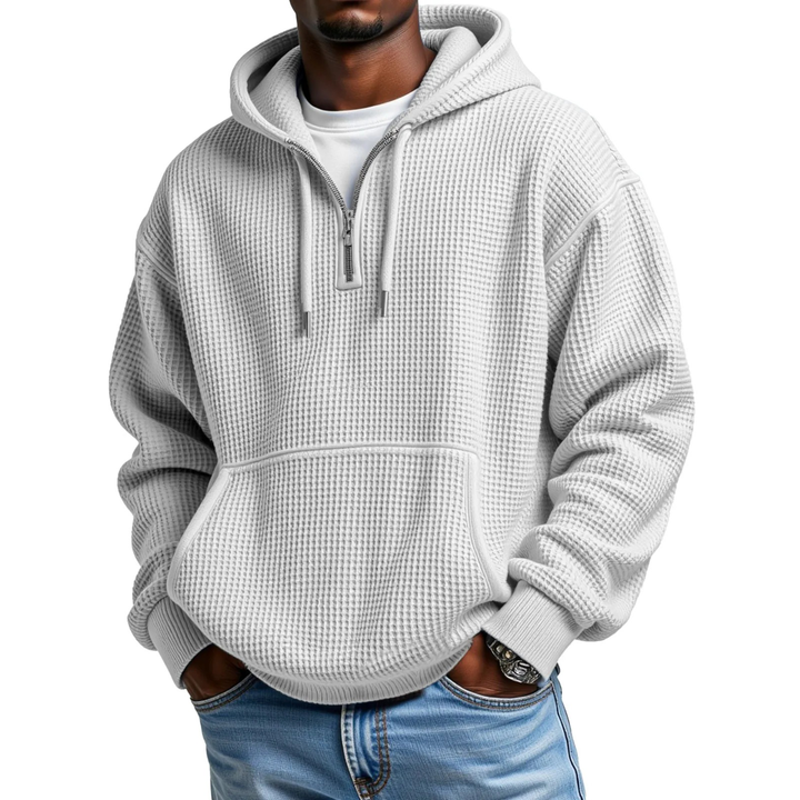 Mackenzie - Langärmeliger Hoodie Mit Waffelstrickmuster