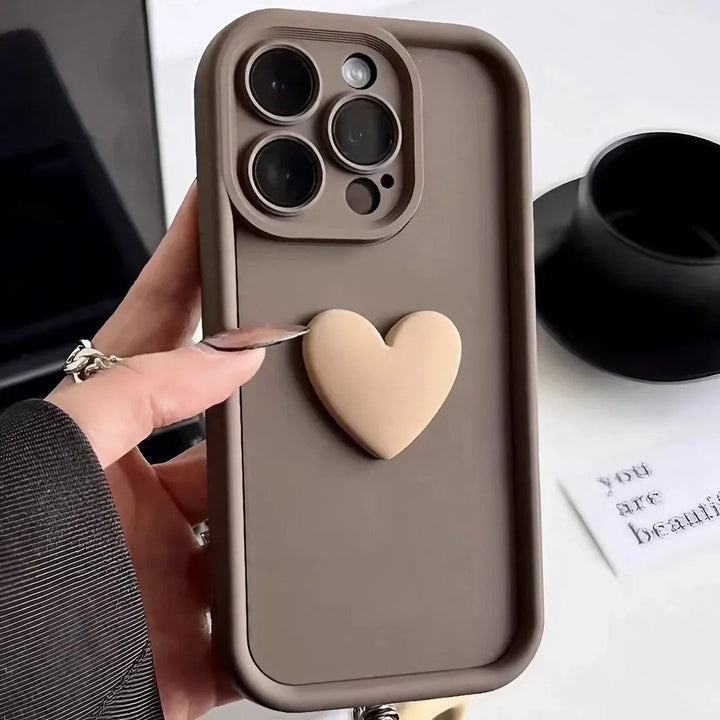Heartora - Liebesge Schichte  iPhone Hülle Mit Herzgriff
