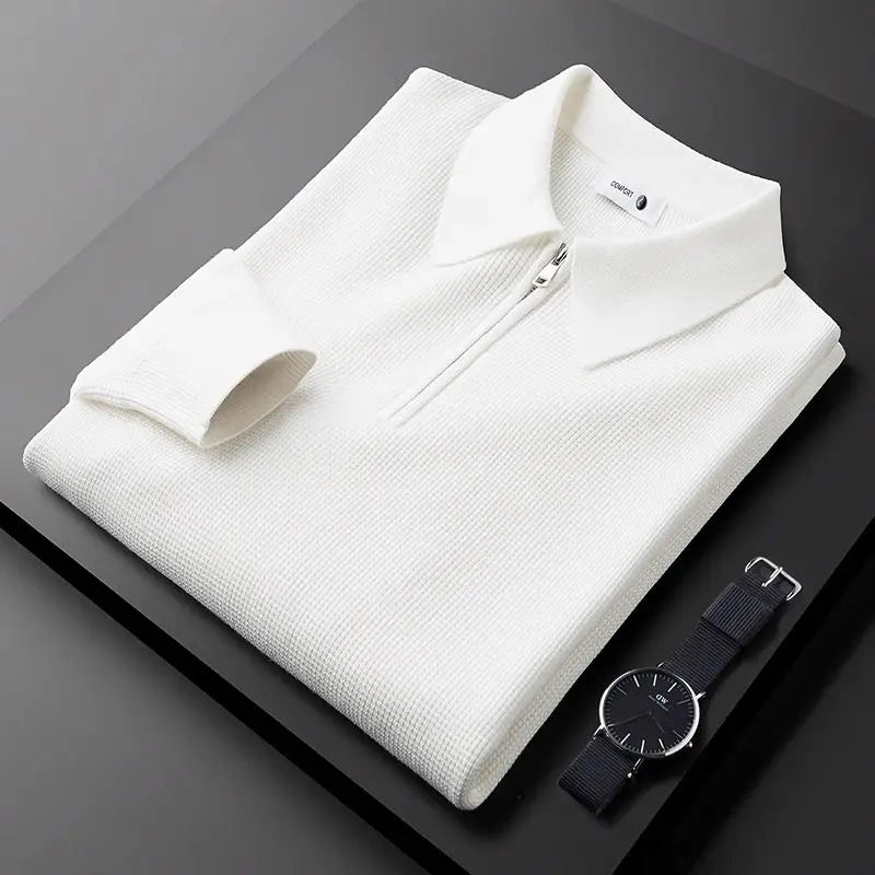 Clifford - Strick Pullover Mit Kragen Und Viertelreißverschluss