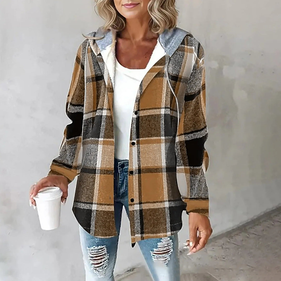 Gaynor – Jacke mit Karomuster Und Kapuze mit Kordelzug