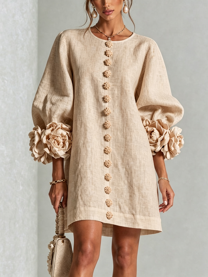 Hinan - Mini Kleid Mit Blumenmuster