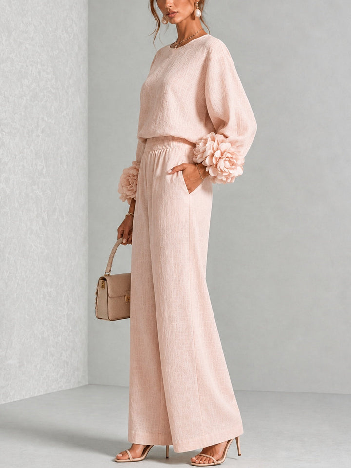 Ayser – Set aus Oberteil und Hose mit Blumenmuster an Den Ärmelbündchen