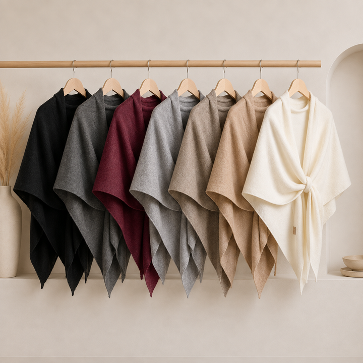 Isabel – Fleece-schal MIT Bindeband Vorne