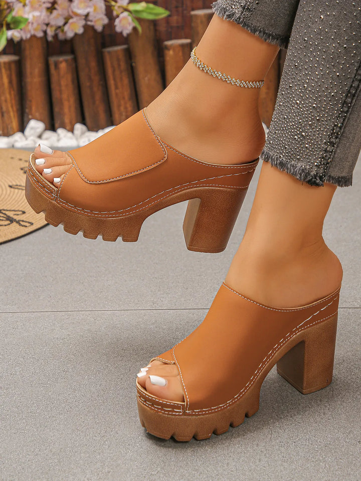 Susheena - Orthopädische Sandalen Mit Klobigem Absatz