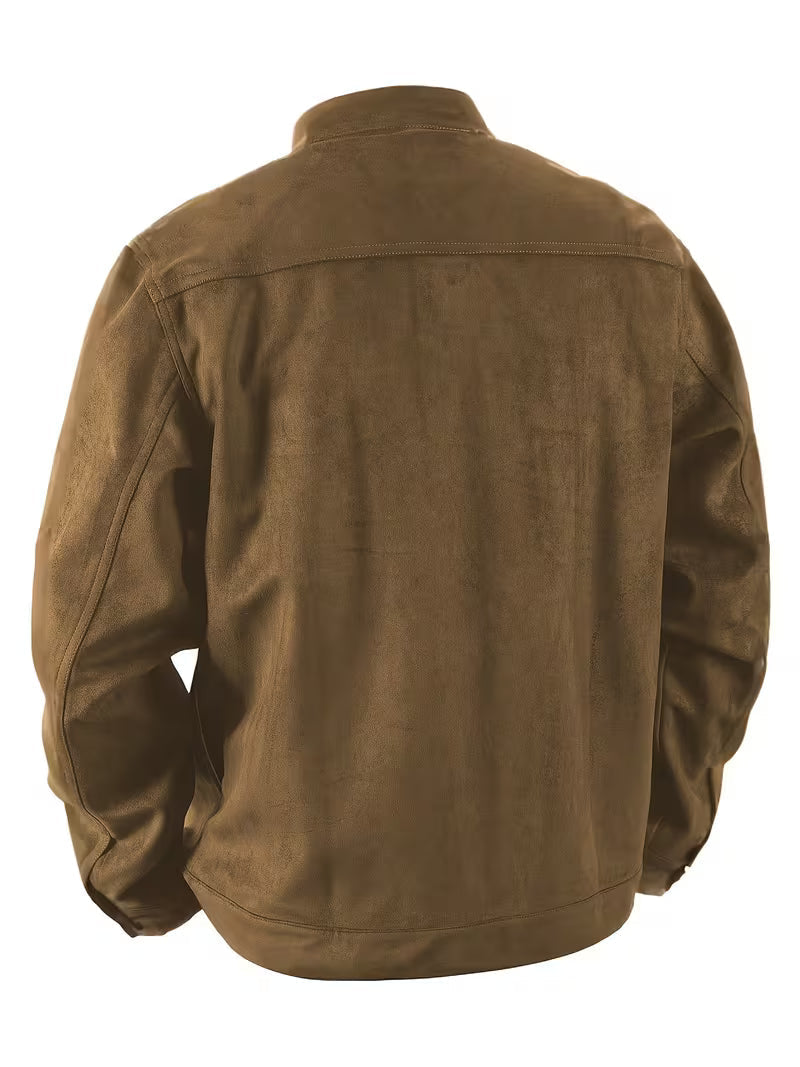 Jelil – Wildleder Jacke Mit Zwei Vordertaschen