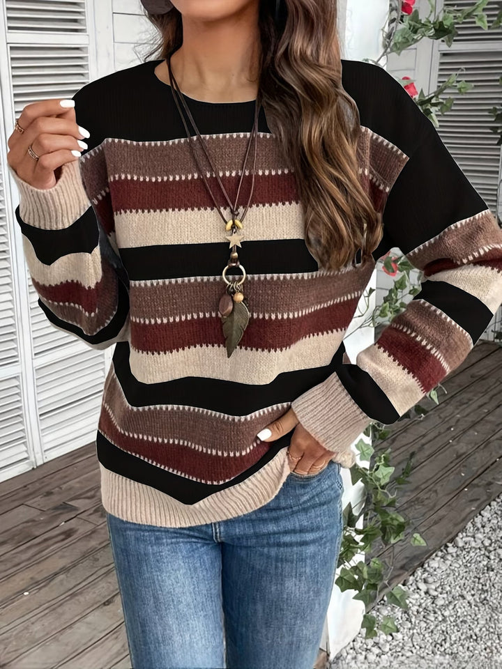 Fadina – Langärmeliger Strickpullover