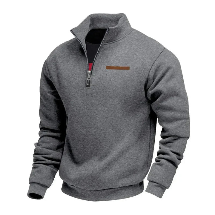 Grimm – Eleganter Pullover MIT Halbem Reißverschluss