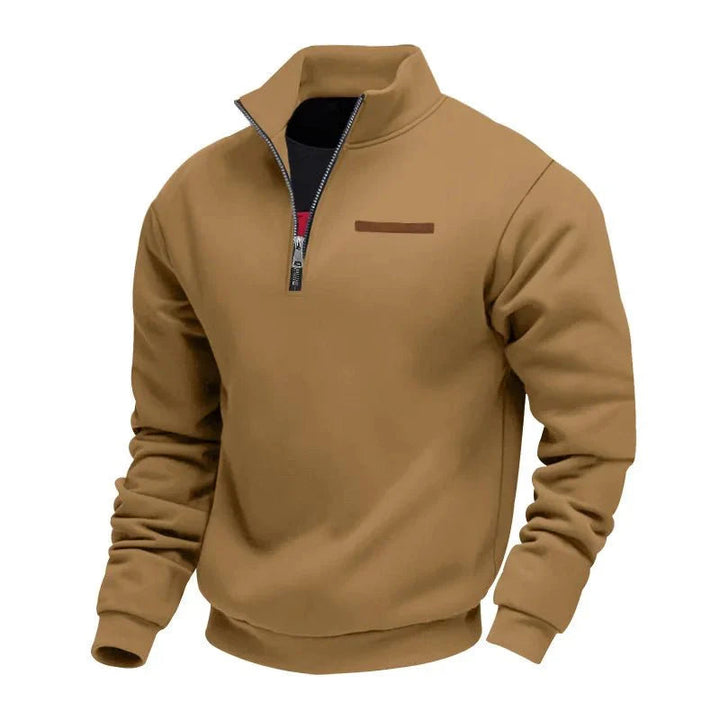 Grimm – Eleganter Pullover MIT Halbem Reißverschluss