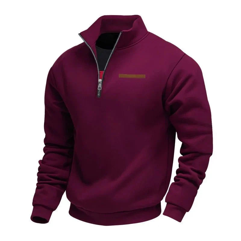 Grimm – Eleganter Pullover MIT Halbem Reißverschluss
