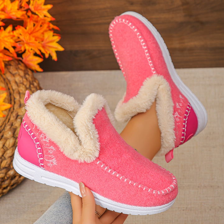 Aleeza - Lässige Haus Schuhe Mit Fleece Futter