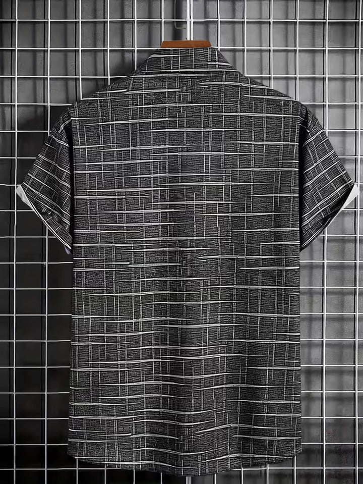 Jerrick - Hemd Mit Geometrischem Vintage-Print