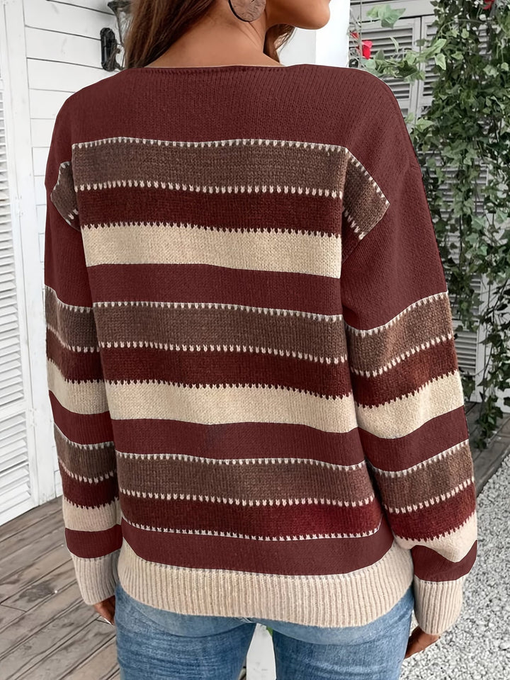 Fadina – Langärmeliger Strickpullover