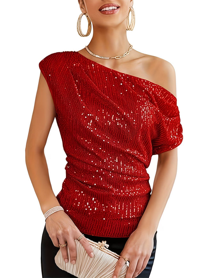 Jhasel - Elegantes Ein-Schulter Top