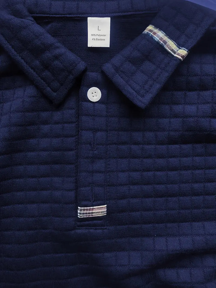Ephraim – Strukturiertes Poloshirt Mit Ärmeltasche