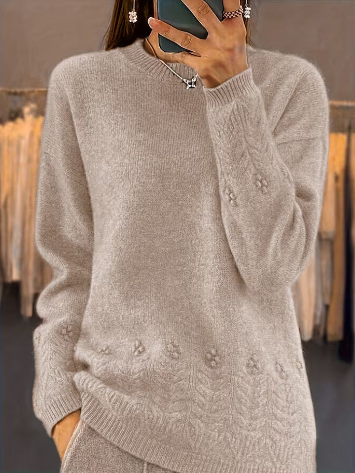 Ghizala – Pullover Mit Rundhalsausschnitt Und Blumenmuster